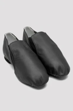 Childrens Leather Elasta Jazz Booties