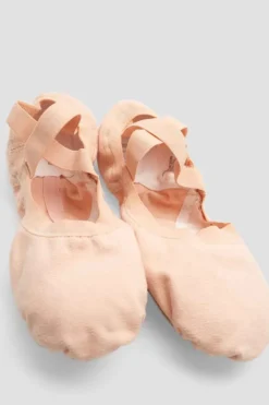 Childrens Pro-Elastic Canvas Ballet Shoes