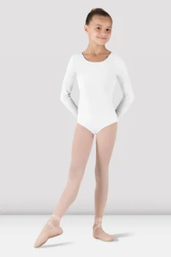 Girls Basic Long Sleeve Leotard