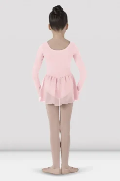 Girls Long Sleeve Skirted Leotard