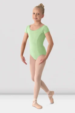 Girls Mirella Classic Short Sleeve Leotard