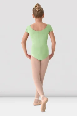 Girls Mirella Classic Short Sleeve Leotard