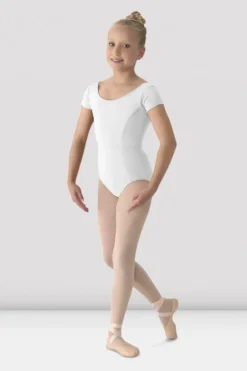 Girls Mirella Classic Short Sleeve Leotard