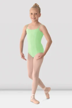 Girls Mirella Princess Seam V Front Camisole Leotard