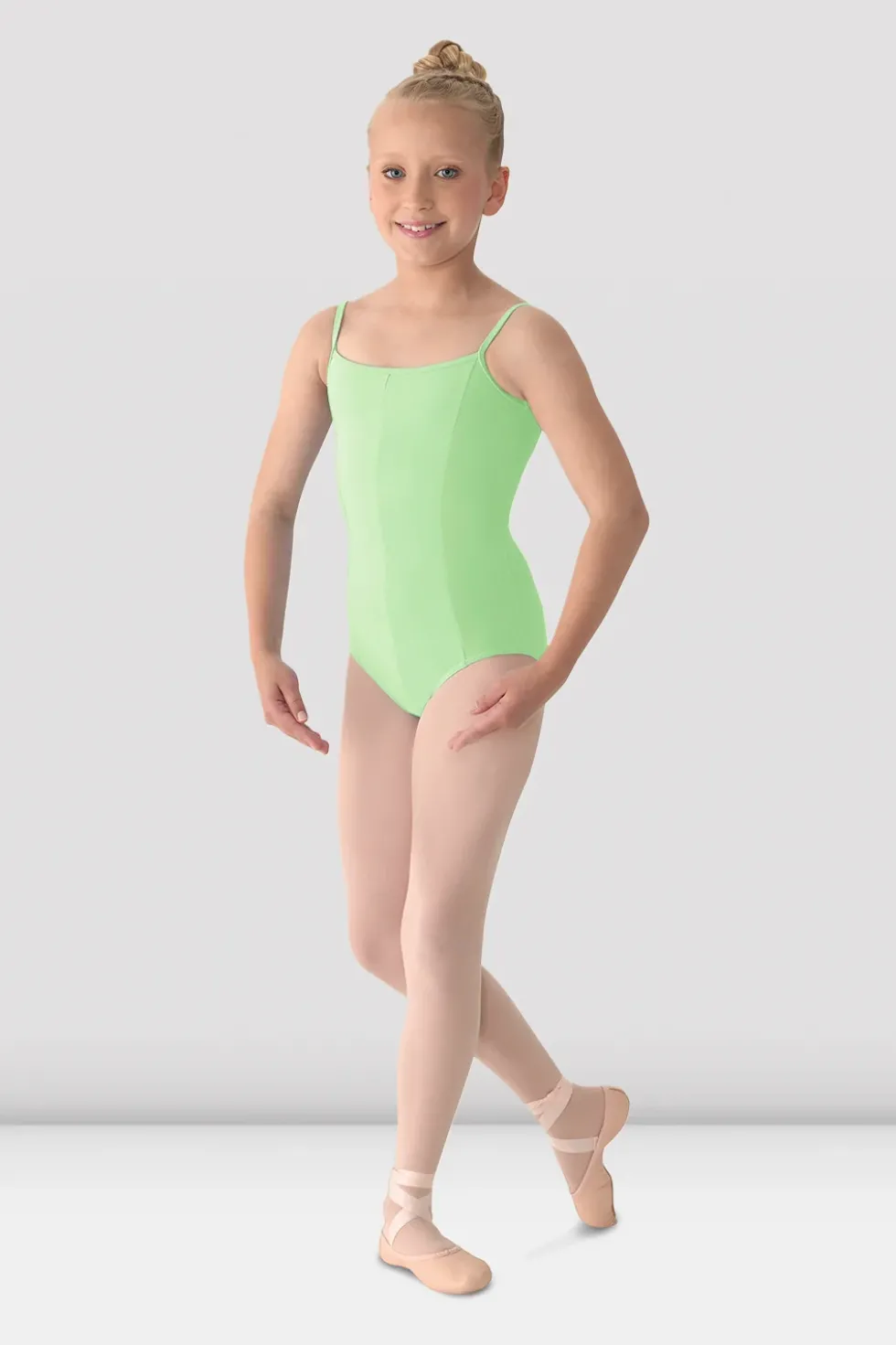 Girls Mirella Princess Seam V Front Camisole Leotard