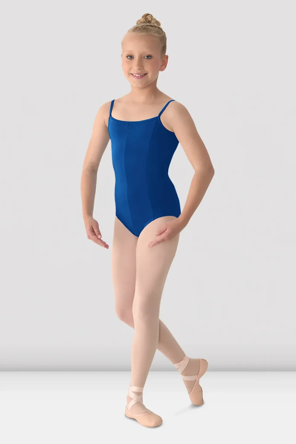 Girls Mirella Princess Seam V Front Camisole Leotard
