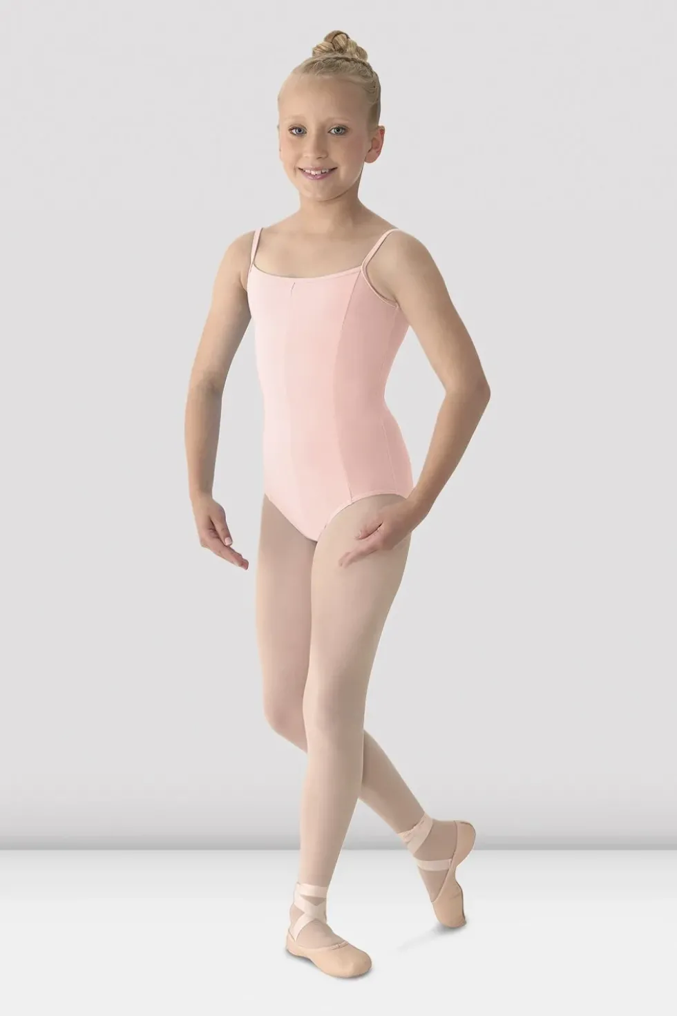 Girls Mirella Princess Seam V Front Camisole Leotard