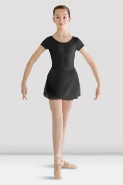 Girls Prisha Short Sleeve Skirted Leotard