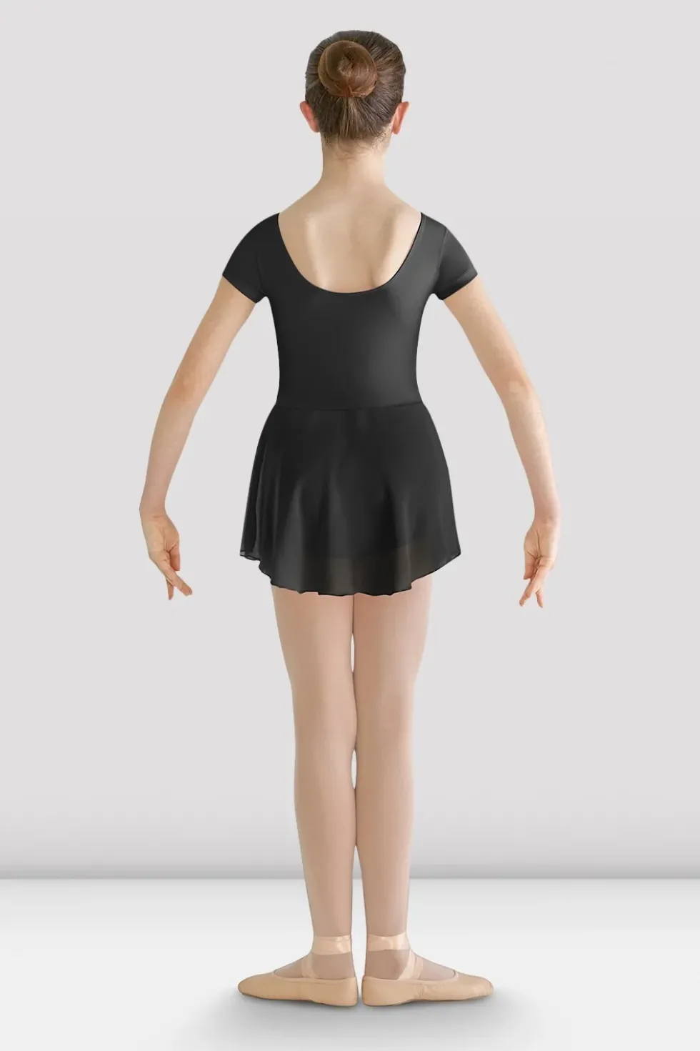 Girls Prisha Short Sleeve Skirted Leotard