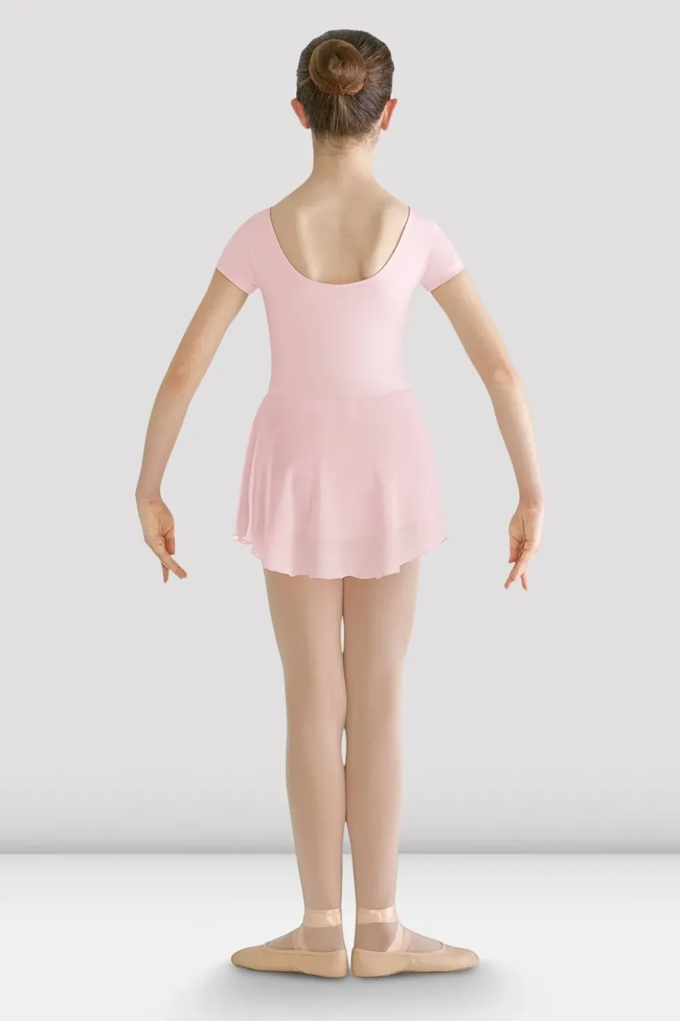 Girls Prisha Short Sleeve Skirted Leotard