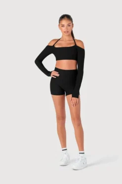 Girls Rib Bolero Crop Top
