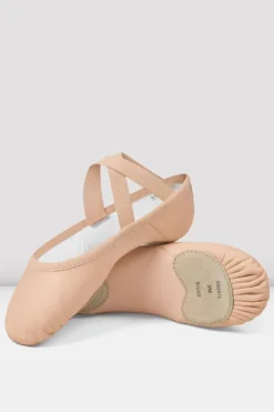 Ladies Enhance Leather Ballet Shoes