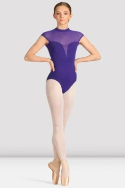 Ladies Mirella Celeste Cap Sleeve Printed Leotard