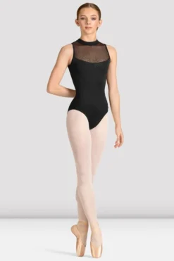 Ladies Mirella Celeste Zip Back Printed Leotard