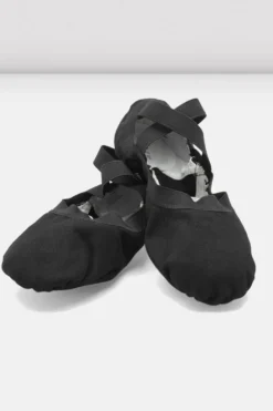 Ladies Pro Elastic Canvas Ballet Shoes