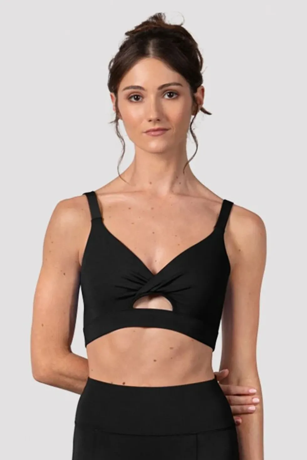 Ladies Vivian Twist Front Crop Top